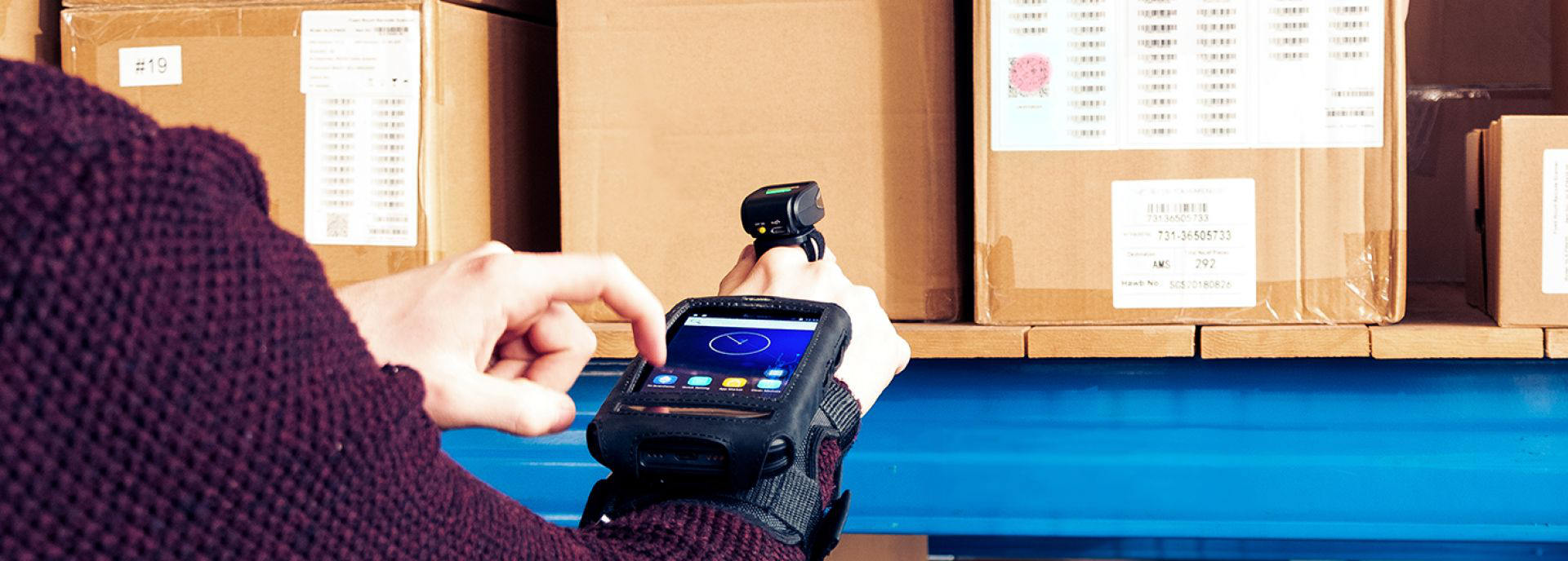 Newland – Fun and games to show off a wearable barcode scanner.